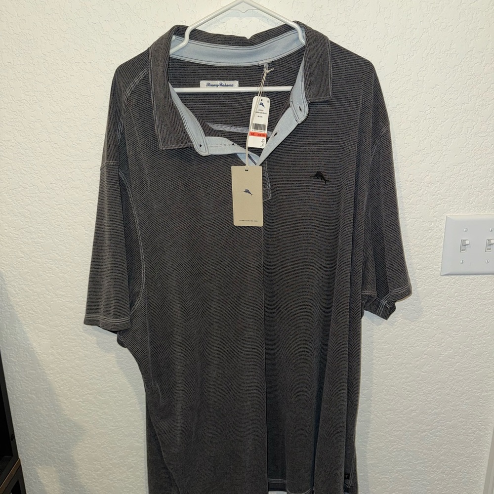 Tommy Bahama Charcoal Polo Shirt for Men